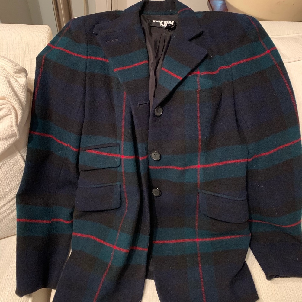 Vintage DKNY Plaid Blazer